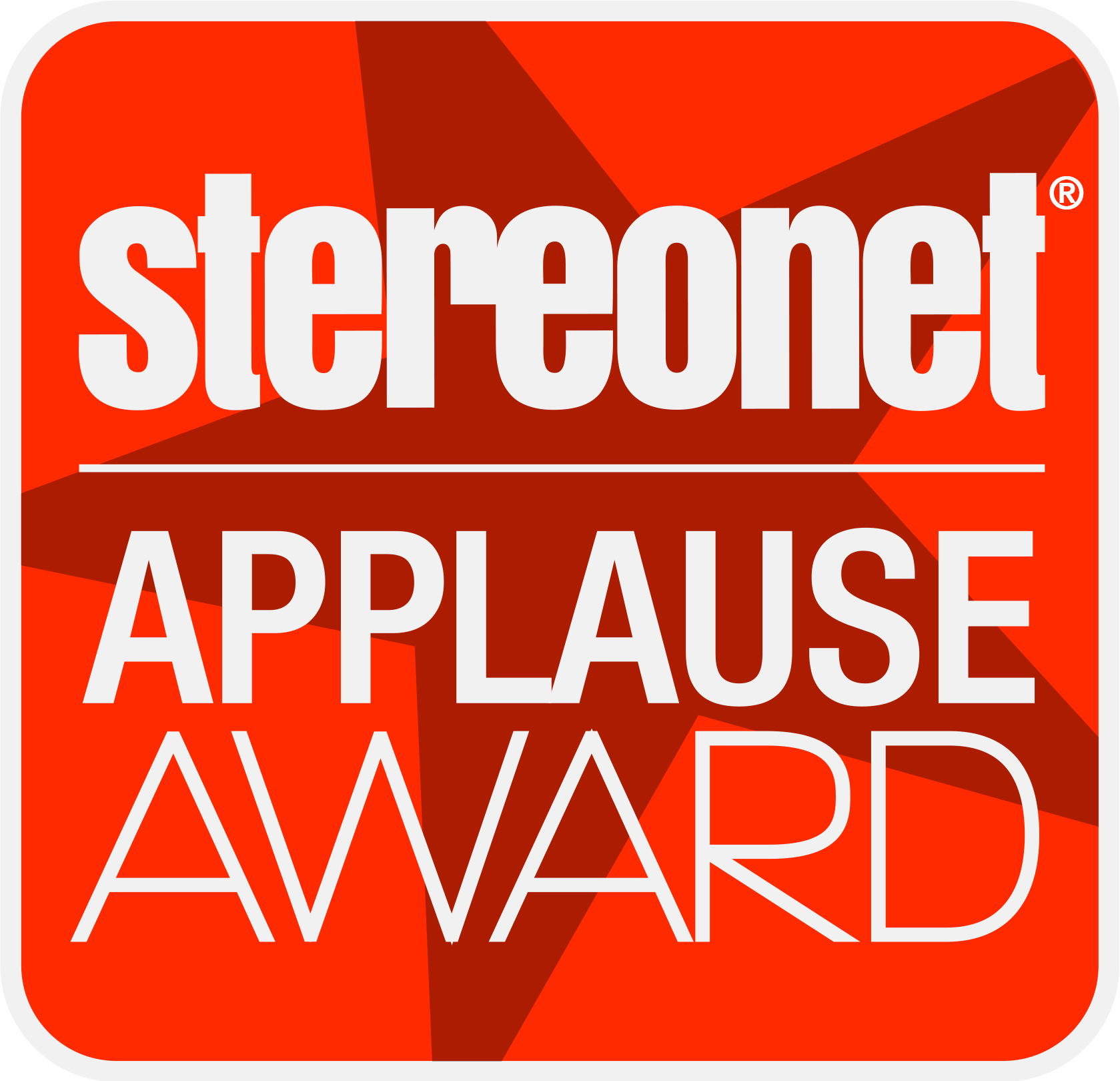 Stereonet Applause Award for teh Acoustic Energy Corinium Loudspeaker