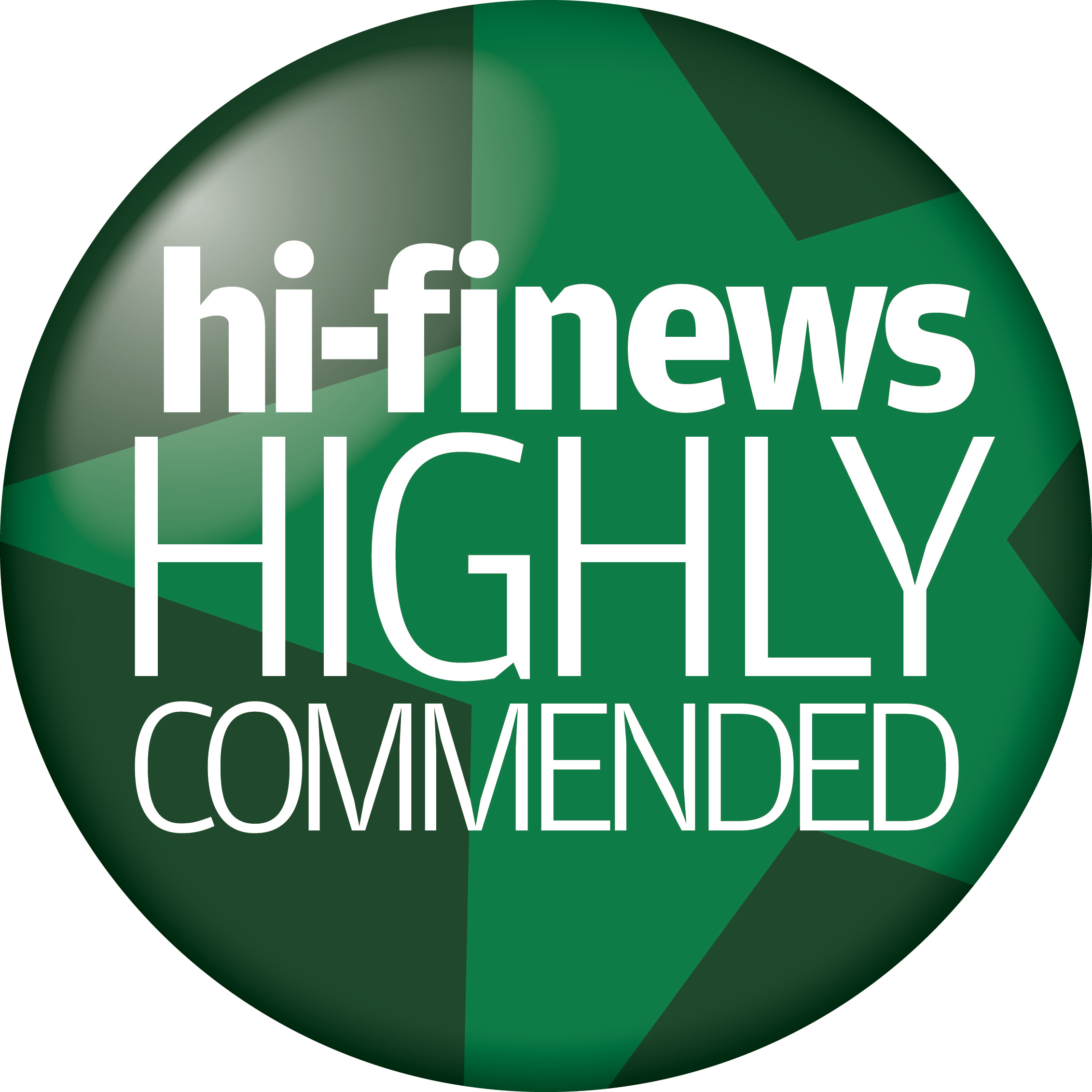 Hi-Fi News award the Corinium a Highly Commended